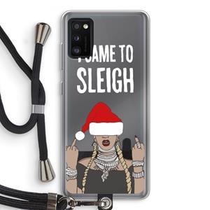 CaseCompany Came To Sleigh: Samsung Galaxy A41 Transparant Hoesje met koord