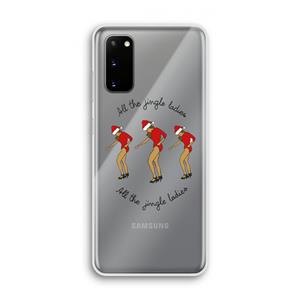 CaseCompany Jingle Ladies: Samsung Galaxy S20 Transparant Hoesje