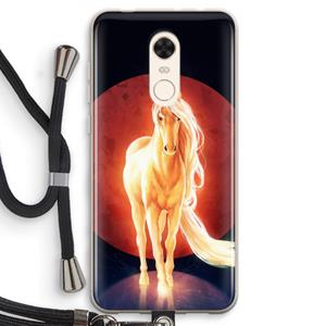 CaseCompany Last Unicorn: Xiaomi Redmi 5 Transparant Hoesje met koord