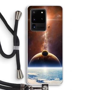 CaseCompany Omicron 2019: Samsung Galaxy S20 Ultra Transparant Hoesje met koord