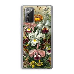 CaseCompany Haeckel Orchidae: Samsung Galaxy Note 20 / Note 20 5G Transparant Hoesje