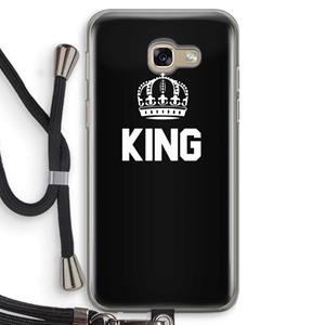 CaseCompany King zwart: Samsung Galaxy A5 (2017) Transparant Hoesje met koord