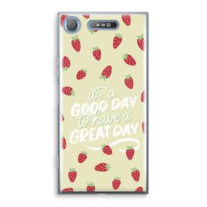 CaseCompany Don't forget to have a great day: Sony Xperia XZ1 Transparant Hoesje