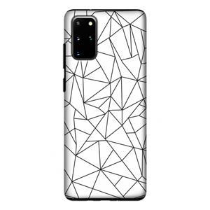 CaseCompany Geometrische lijnen zwart: Samsung Galaxy S20 Plus Tough Case