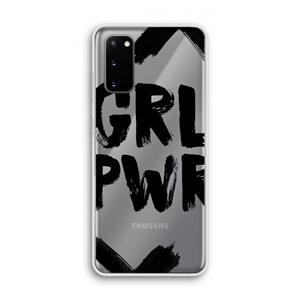 CaseCompany Girl Power #2: Samsung Galaxy S20 Transparant Hoesje