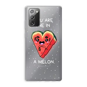 CaseCompany One In A Melon: Samsung Galaxy Note 20 / Note 20 5G Transparant Hoesje