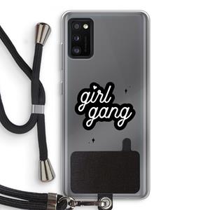 CaseCompany Girl Gang: Samsung Galaxy A41 Transparant Hoesje met koord