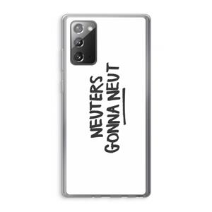 CaseCompany Neuters: Samsung Galaxy Note 20 / Note 20 5G Transparant Hoesje