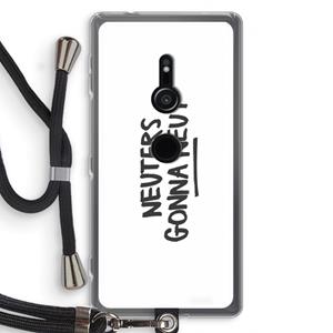 CaseCompany Neuters: Sony Xperia XZ2 Transparant Hoesje met koord