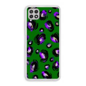 CaseCompany Green Cheetah: Samsung Galaxy A22 4G Transparant Hoesje