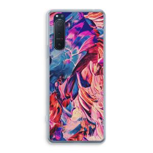 CaseCompany Pink Orchard: Sony Xperia 5 II Transparant Hoesje