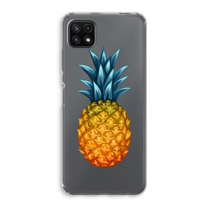 CaseCompany Grote ananas: Samsung Galaxy A22 5G Transparant Hoesje