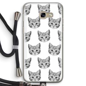 CaseCompany Kitten: Samsung Galaxy A5 (2017) Transparant Hoesje met koord