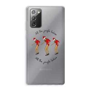 CaseCompany Jingle Ladies: Samsung Galaxy Note 20 / Note 20 5G Transparant Hoesje