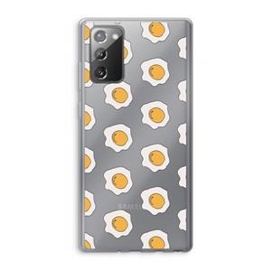 CaseCompany Bacon to my eggs #1: Samsung Galaxy Note 20 / Note 20 5G Transparant Hoesje