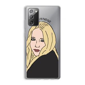 CaseCompany Mary Kate: Samsung Galaxy Note 20 / Note 20 5G Transparant Hoesje