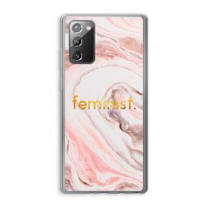 CaseCompany Feminist: Samsung Galaxy Note 20 / Note 20 5G Transparant Hoesje