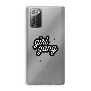 CaseCompany Girl Gang: Samsung Galaxy Note 20 / Note 20 5G Transparant Hoesje