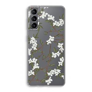 CaseCompany Blossoming spring: Samsung Galaxy S21 Transparant Hoesje