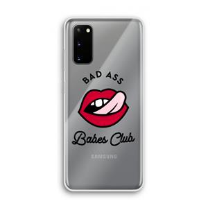 CaseCompany Badass Babes Club: Samsung Galaxy S20 Transparant Hoesje