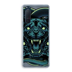 CaseCompany Cougar and Vipers: Sony Xperia 5 II Transparant Hoesje