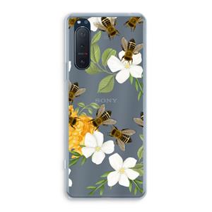 CaseCompany No flowers without bees: Sony Xperia 5 II Transparant Hoesje