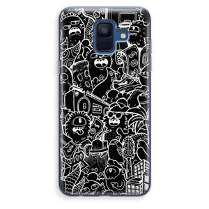 CaseCompany Vexx Black City : Samsung Galaxy A6 (2018) Transparant Hoesje
