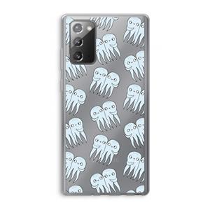CaseCompany Octopussen: Samsung Galaxy Note 20 / Note 20 5G Transparant Hoesje