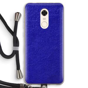 CaseCompany Majorelle Blue: Xiaomi Redmi 5 Transparant Hoesje met koord