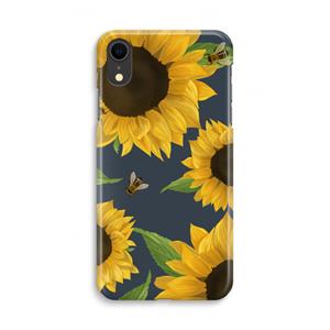 CaseCompany Sunflower and bees: iPhone XR Volledig Geprint Hoesje
