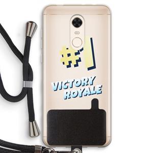 CaseCompany Victory Royale: Xiaomi Redmi 5 Transparant Hoesje met koord