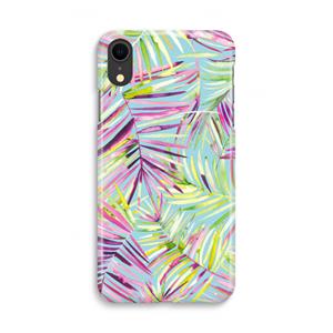 CaseCompany Tropical Palms Blue: iPhone XR Volledig Geprint Hoesje