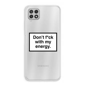 CaseCompany My energy: Samsung Galaxy A22 4G Transparant Hoesje