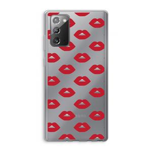 CaseCompany Lips: Samsung Galaxy Note 20 / Note 20 5G Transparant Hoesje