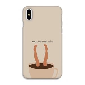 CaseCompany Aggressively drinks coffee: iPhone X Tough Case