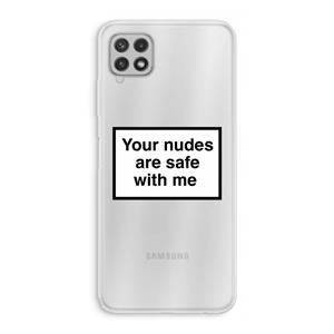 CaseCompany Safe with me: Samsung Galaxy A22 4G Transparant Hoesje