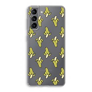 CaseCompany Bananas: Samsung Galaxy S21 Transparant Hoesje