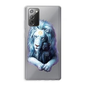 CaseCompany Child Of Light: Samsung Galaxy Note 20 / Note 20 5G Transparant Hoesje
