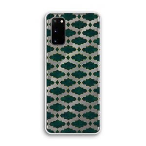 CaseCompany Moroccan tiles: Samsung Galaxy S20 Transparant Hoesje