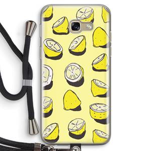 CaseCompany When Life Gives You Lemons...: Samsung Galaxy A5 (2017) Transparant Hoesje met koord