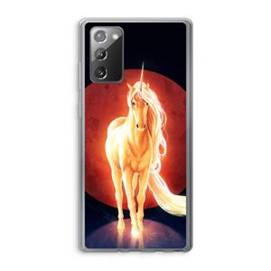 CaseCompany Last Unicorn: Samsung Galaxy Note 20 / Note 20 5G Transparant Hoesje