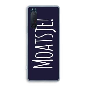 CaseCompany Moatsje!: Sony Xperia 5 II Transparant Hoesje