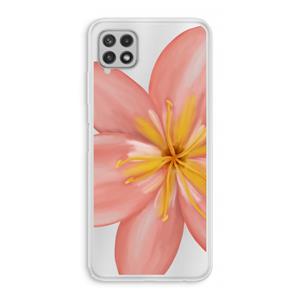 CaseCompany Pink Ellila Flower: Samsung Galaxy A22 4G Transparant Hoesje