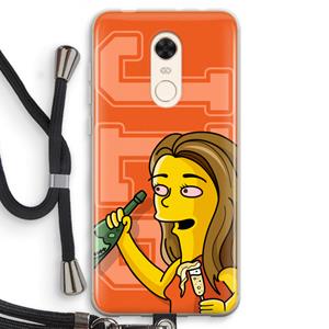 CaseCompany Jamie Lee Simpson: Xiaomi Redmi 5 Transparant Hoesje met koord