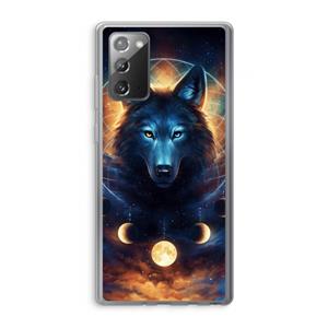 CaseCompany Wolf Dreamcatcher: Samsung Galaxy Note 20 / Note 20 5G Transparant Hoesje