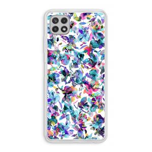 CaseCompany Hibiscus Flowers: Samsung Galaxy A22 4G Transparant Hoesje