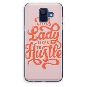 CaseCompany Hustle Lady: Samsung Galaxy A6 (2018) Transparant Hoesje