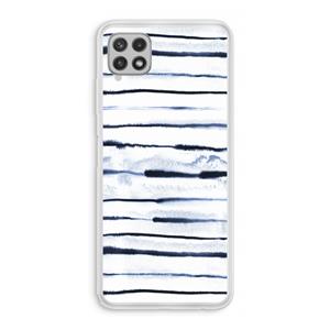 CaseCompany Ink Stripes: Samsung Galaxy A22 4G Transparant Hoesje