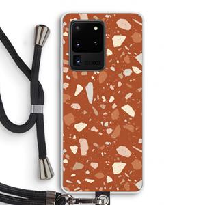 CaseCompany Terrazzo N°22: Samsung Galaxy S20 Ultra Transparant Hoesje met koord