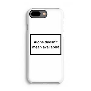 CaseCompany Alone: iPhone 8 Plus Tough Case